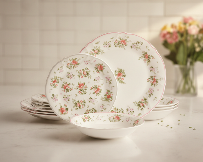 Darling 12 Piece Dinnerware Set Service for 4