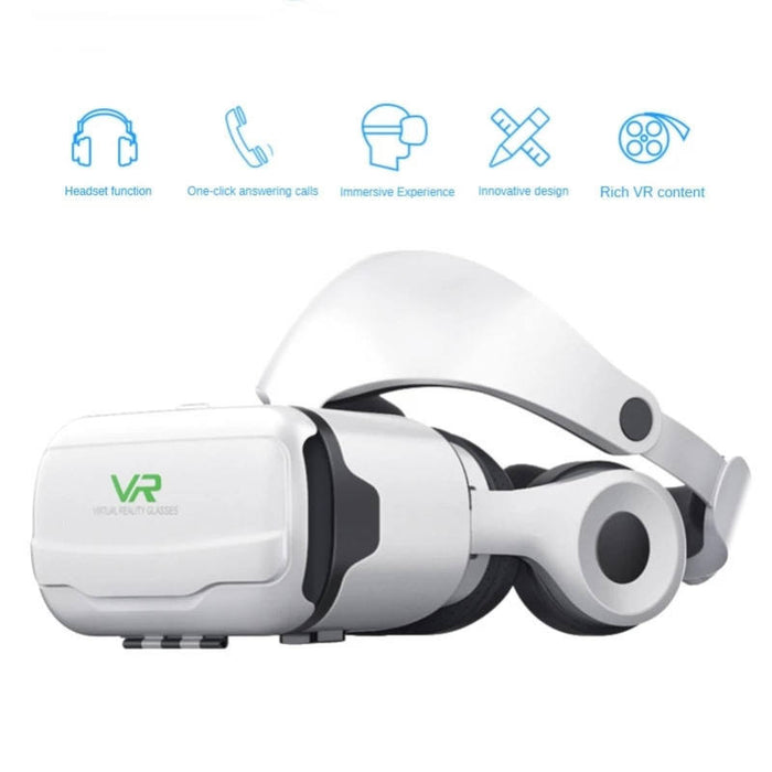 Dinosaur Horror VR Controller Glasses: Immersive, Realistic, Ergonomic: white, black VR headset, futuristic style