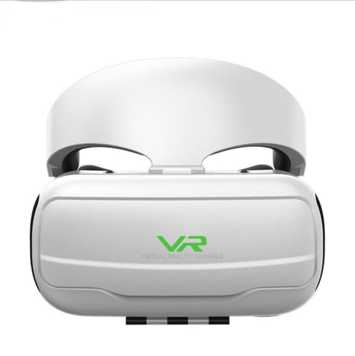 Dinosaur Horror VR Controller Glasses: Immersive, Realistic, Ergonomic: white, black VR headset, futuristic style