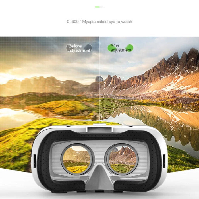 Dinosaur Horror VR Controller Glasses: Immersive, Realistic, Ergonomic: white, black VR headset, futuristic style