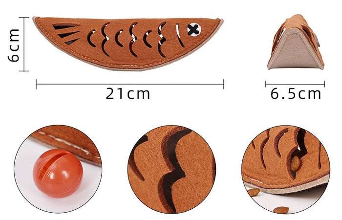 DogLemi Grill Fish Snuffle Toy