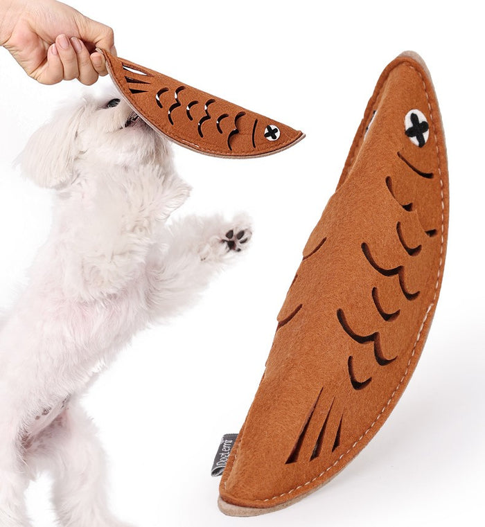 DogLemi Grill Fish Snuffle Toy