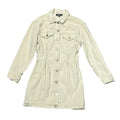 Dress Casual Short By Missguided In Cream Denim, Size: S