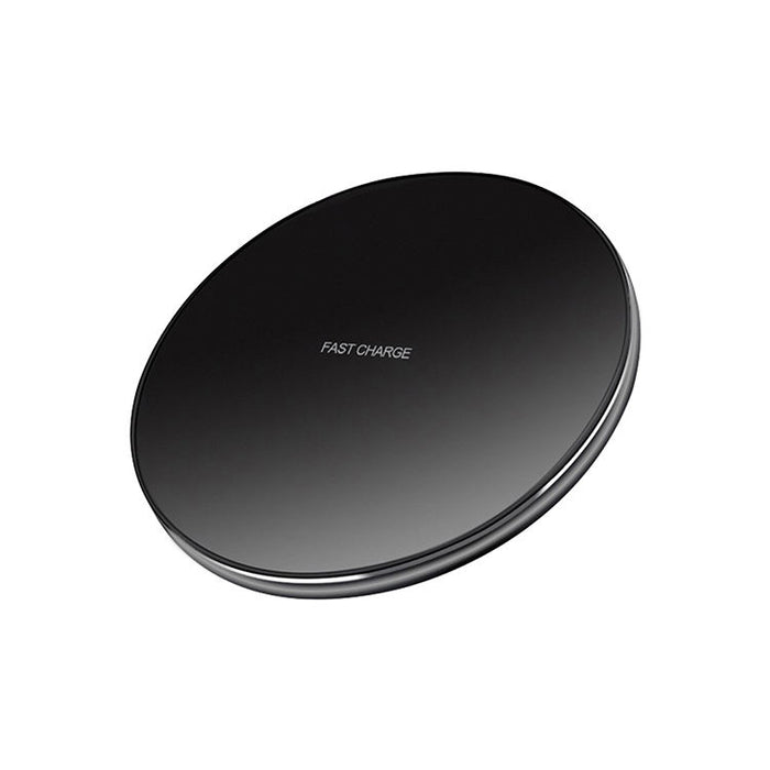 Fast Wireless Charger for iPhone: black, green wireless charging pad, minimal modern style
