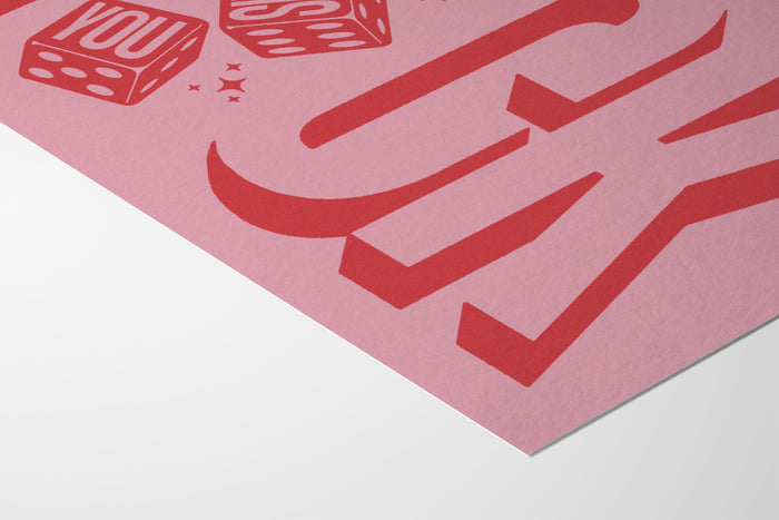 FCK - Red & Pink - whatsalexdrawn - Fine Art Paper 200gsm |frame=Fine Art Paper 200gsm|