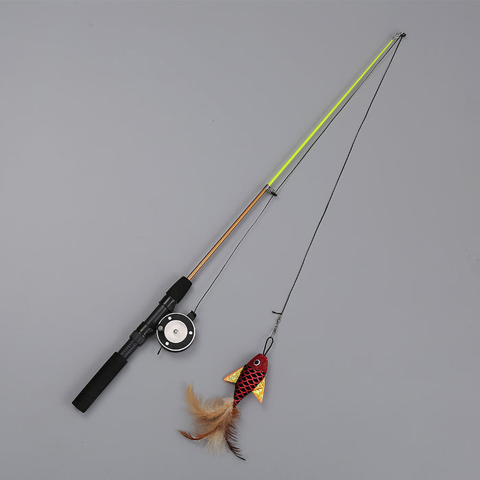 Fishing Pole Feather Cat Teaser