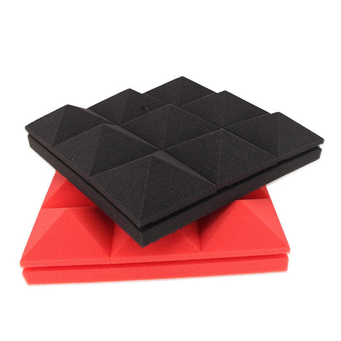 Flame Retardant Pyramid Foam Tiles: black, red foldable foam organizer tray inserts, minimal style