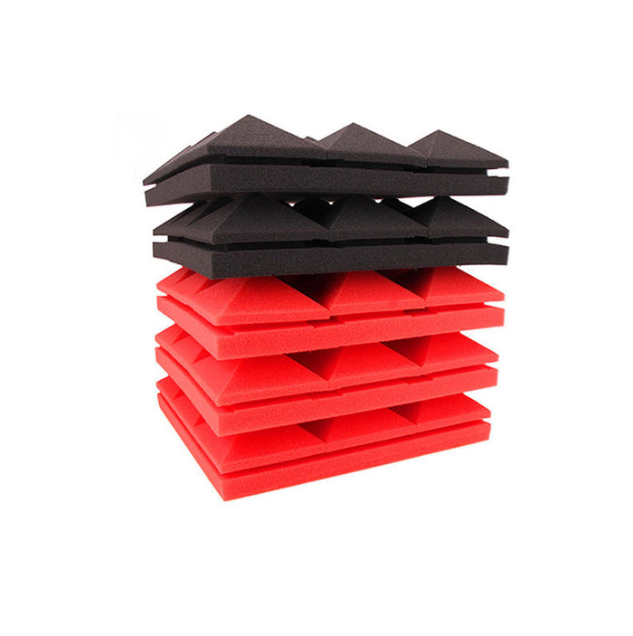 Flame Retardant Pyramid Foam Tiles: black, red foldable foam organizer tray inserts, minimal style