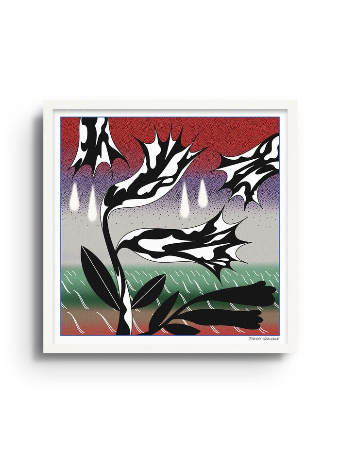 Flower - Red - Thomas Merceron - East Side Studio - Art Prints