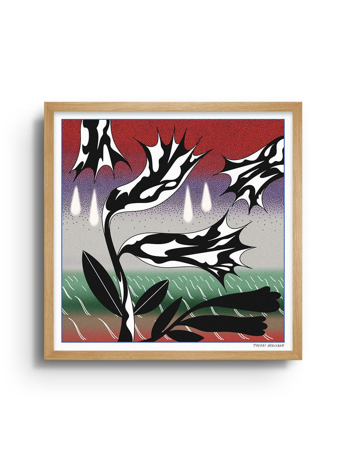 Flower - Red - Thomas Merceron - East Side Studio - Art Prints