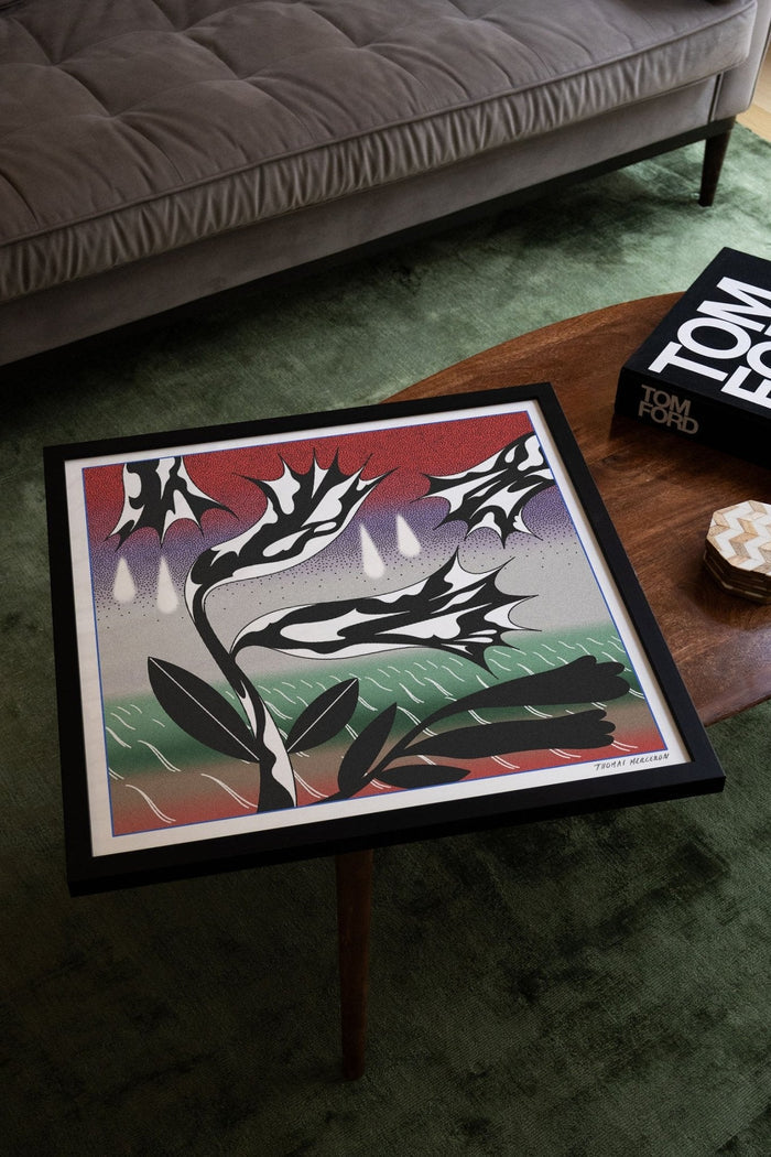 Flower - Red - Thomas Merceron - East Side Studio - Art Prints