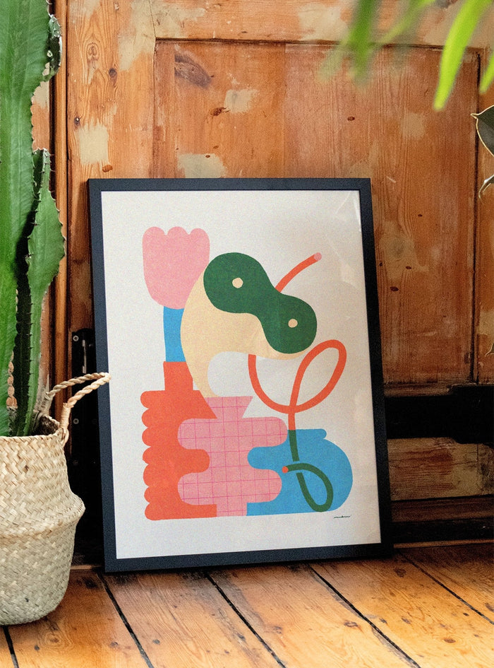 Flower and Base 02 - Monu - East Side Studio - Art Prints