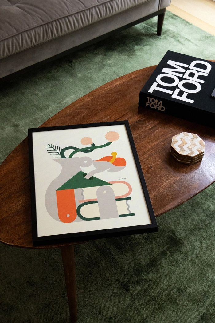Flower and Base 05 - Monu - East Side Studio - Art Prints