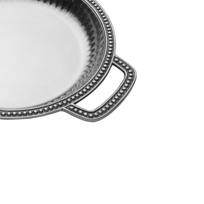 Flutes & Pearls Low Handled Tray