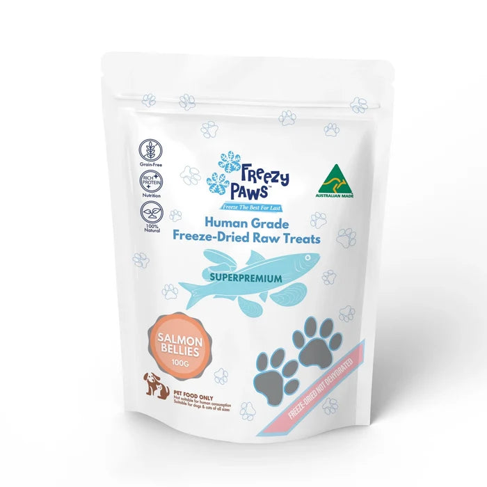 Freezy Paws Freeze-Dried Salmon Bellies 100g