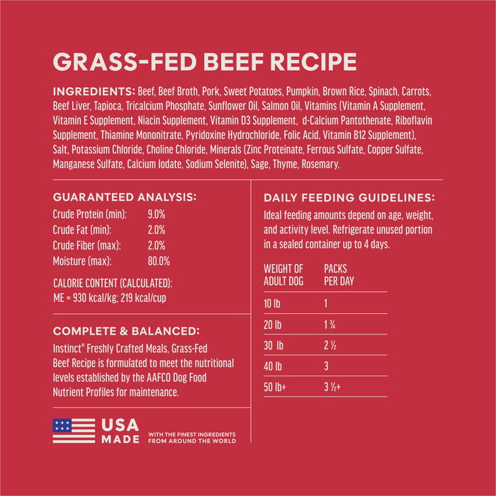 Freshly Crafted Meals Grass-Fed Beef Recipe