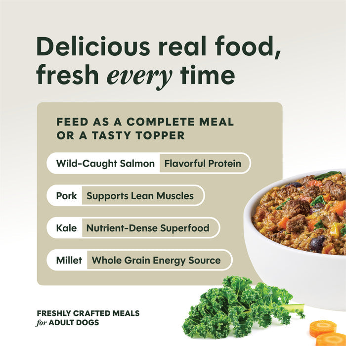 Freshly Crafted Meals Pork & Wild-Caught Salmon Recipe