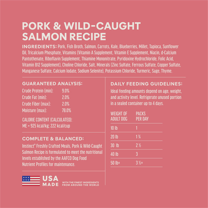 Freshly Crafted Meals Pork & Wild-Caught Salmon Recipe