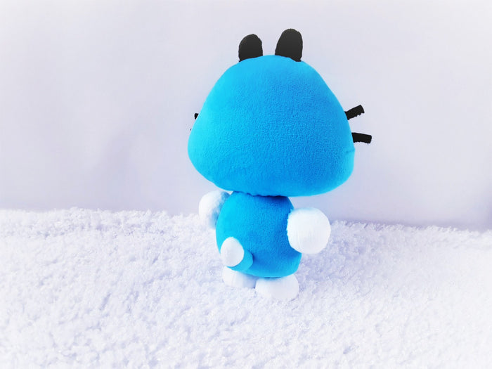 Funny blue cat plush