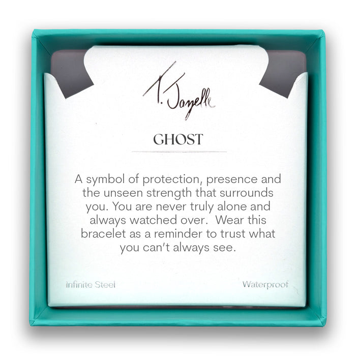 Ghost Charm with Moonstone Gemstone Bracelet