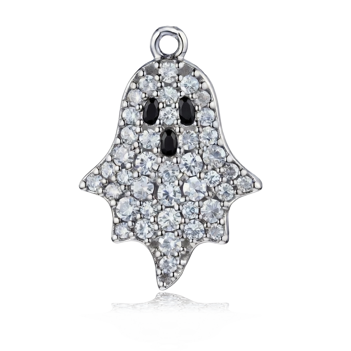 Ghost Charm with Moonstone Gemstone Bracelet