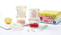 GlassLock Rectangle Glass Raw Meat Storage Containers 120mlx4