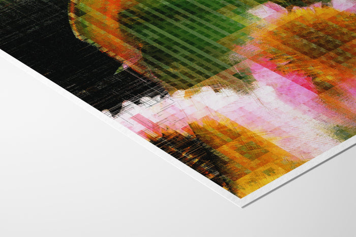 Glitch 25.915 Flwr.002 - Aaron Borchardt - Fine Art Paper 200gsm |frame=Fine Art Paper 200gsm|