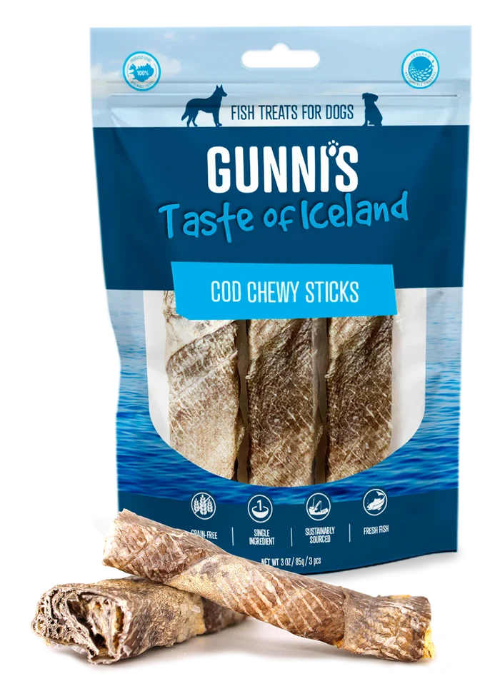 Gunni's Cod Chewy Sticks 3pcs