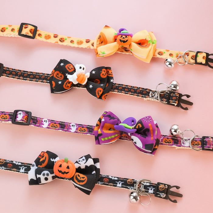 Halloween Pet Collar with Bowtie