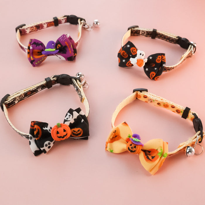Halloween Pet Collar with Bowtie