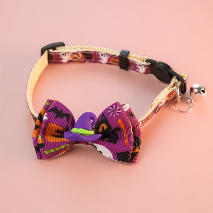 Halloween Pet Collar with Bowtie