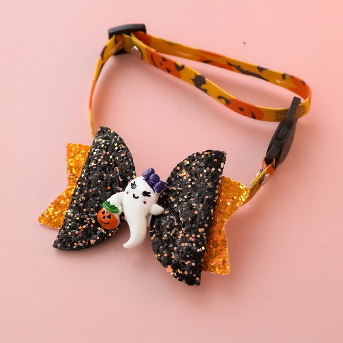 Halloween Pet Collar with Bowtie