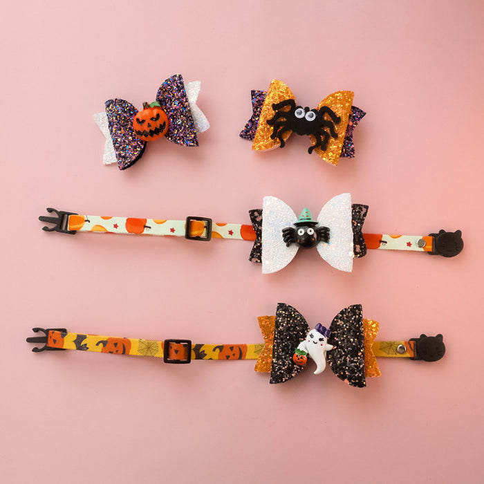 Halloween Pet Collar with Bowtie