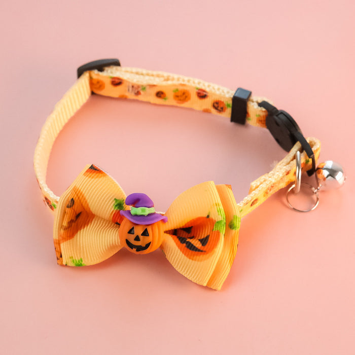 Halloween Pet Collar with Bowtie