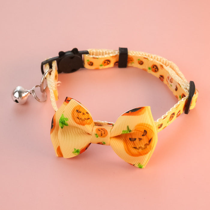 Halloween Pet Collar with Bowtie