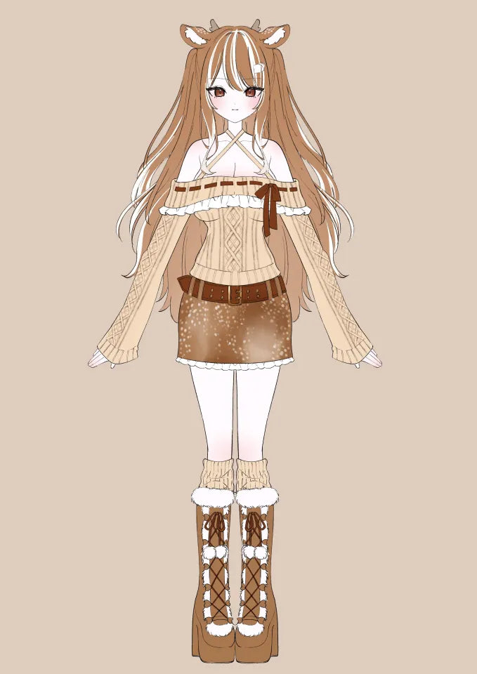 Handmade Chibi doll plush from picture