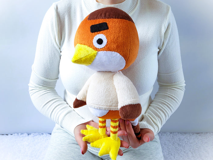Handmade custom Anchovy the bird plush