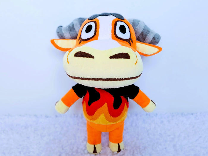 Handmade custom Angus the bull plush