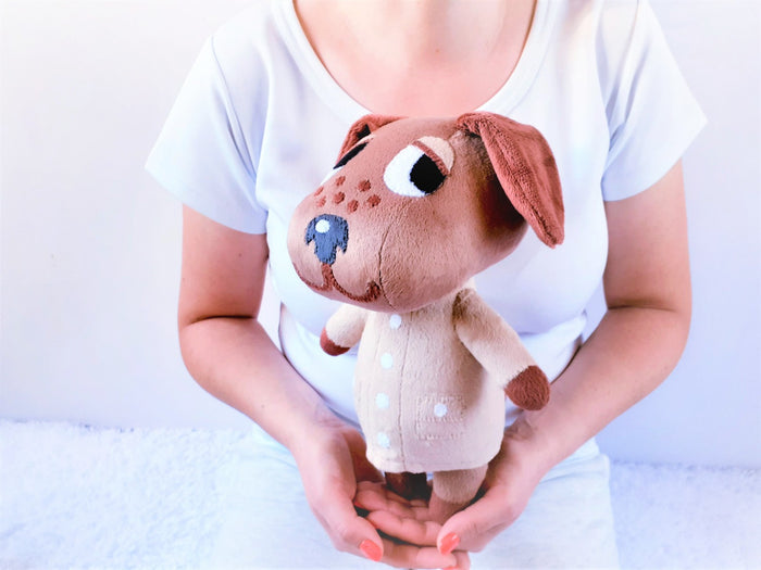 Handmade custom Bea the dog plush