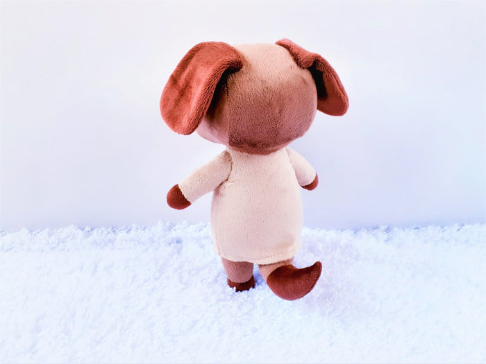 Handmade custom Bea the dog plush