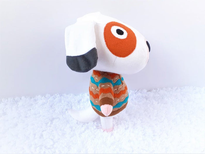 Handmade custom Bones the dog plush