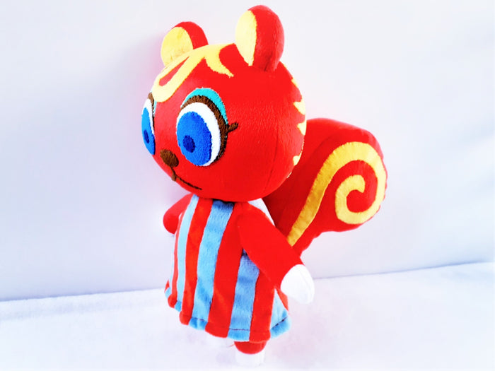 Handmade custom Caroline the squirrel plush