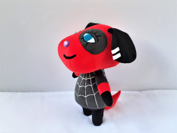 Handmade custom Cherry the dog plush