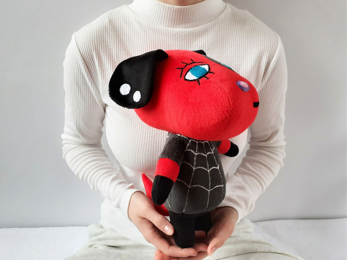 Handmade custom Cherry the dog plush