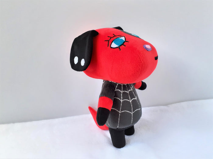 Handmade custom Cherry the dog plush