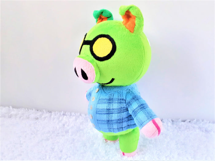 Handmade custom Cobb the pig plush