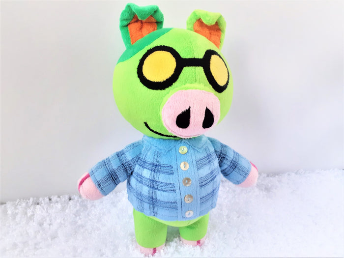 Handmade custom Cobb the pig plush
