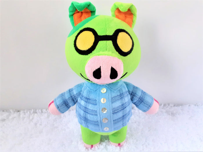 Handmade custom Cobb the pig plush