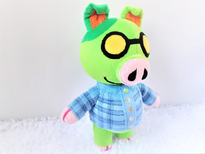 Handmade custom Cobb the pig plush