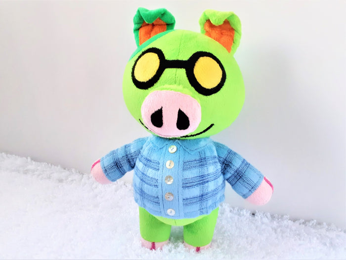 Handmade custom Cobb the pig plush